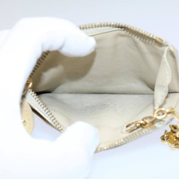 LOUIS VUITTON Vernis Pochette Cle NM Coin Purse Beige M91763 LV Auth bs8720 - Picture 11 of 16